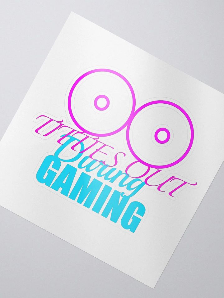 Tits out during gaming sticker (Large) product image (2)