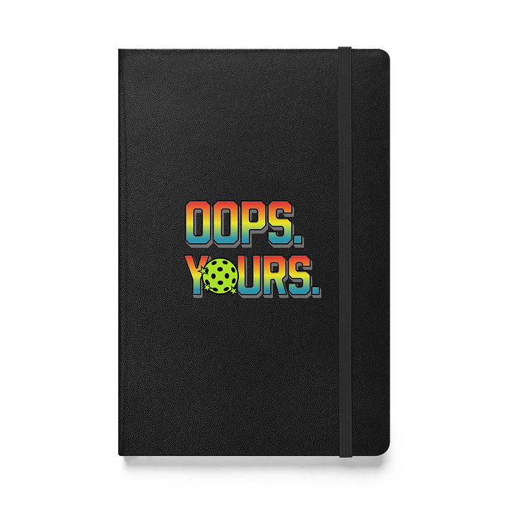Oops Yours Pickleball Vibrant Gradient Hardcover Notebook product image (1)