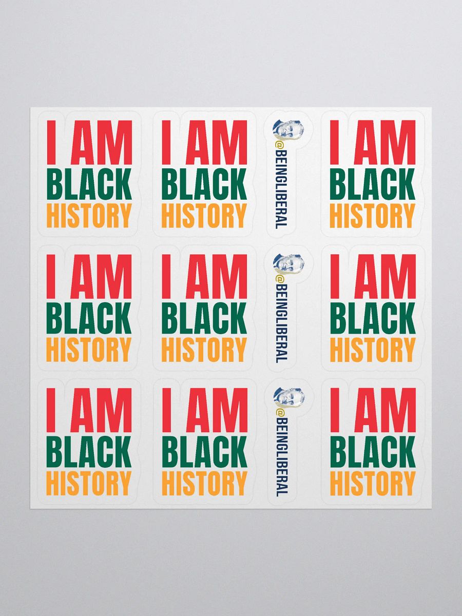 I Am Black History Stickers - Being Liberal product image (1)