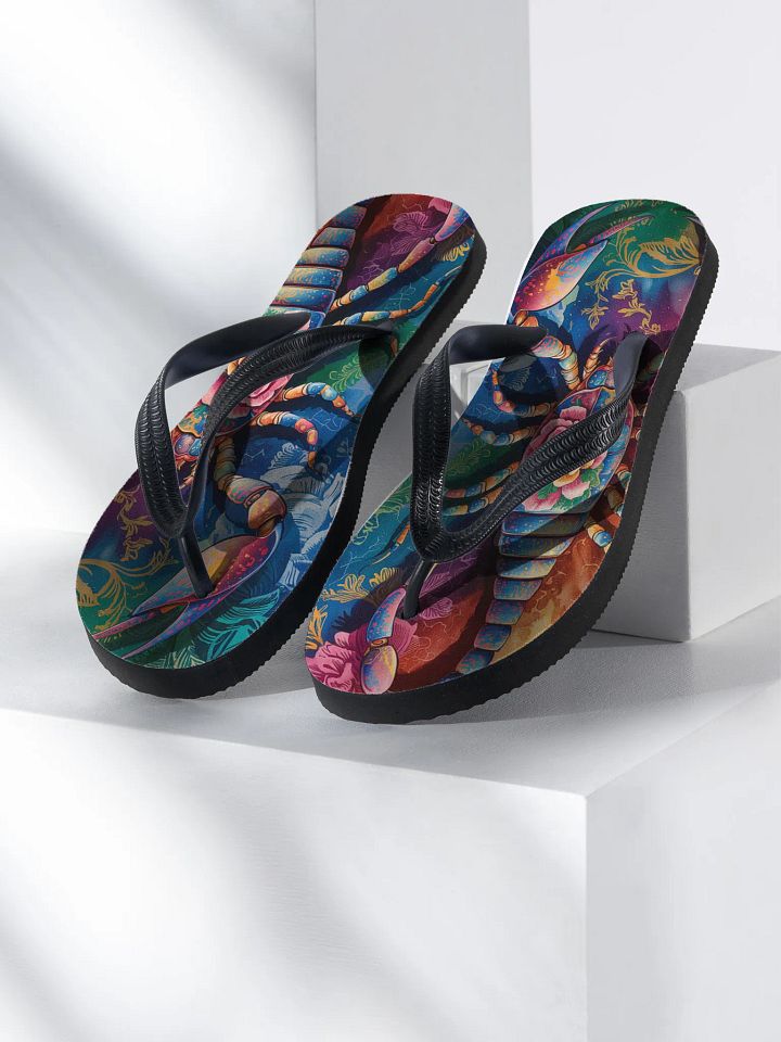 Symmetrical Scorpion Serenade Flip-Flops product image (1)