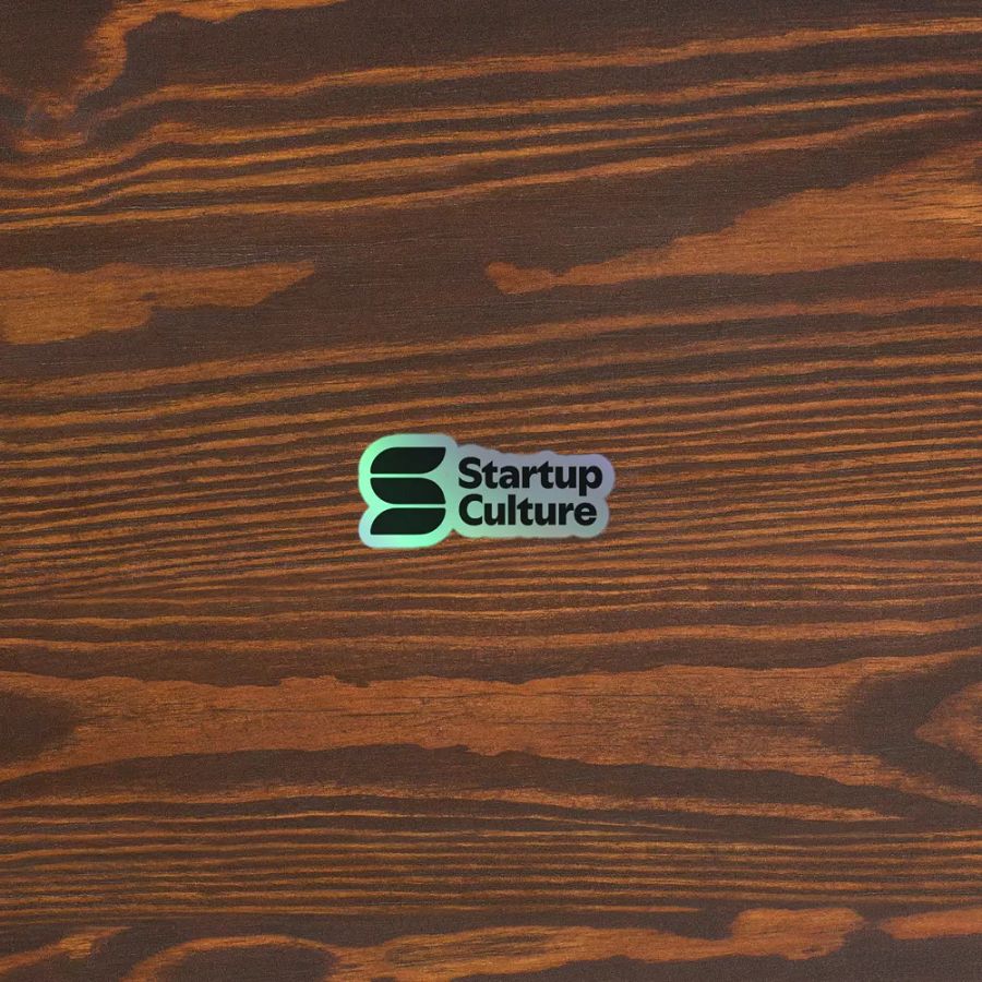 Startup Culture Holographic Sticker product image (3)