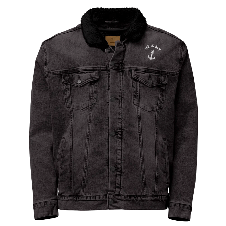 He is My Anchor Unisex Sherpa Denim Jacket product image (1)