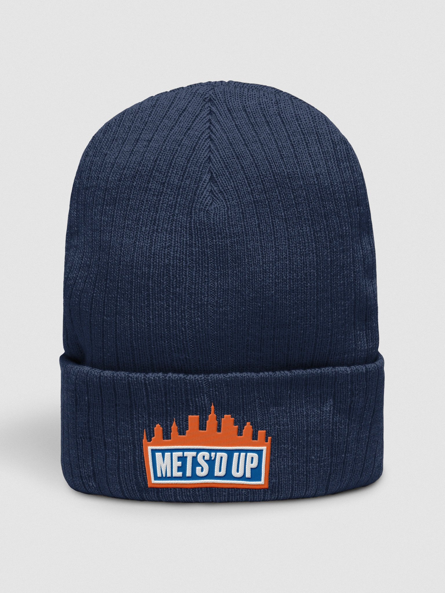Orange City Ribbed Knit Beanie product image (1)