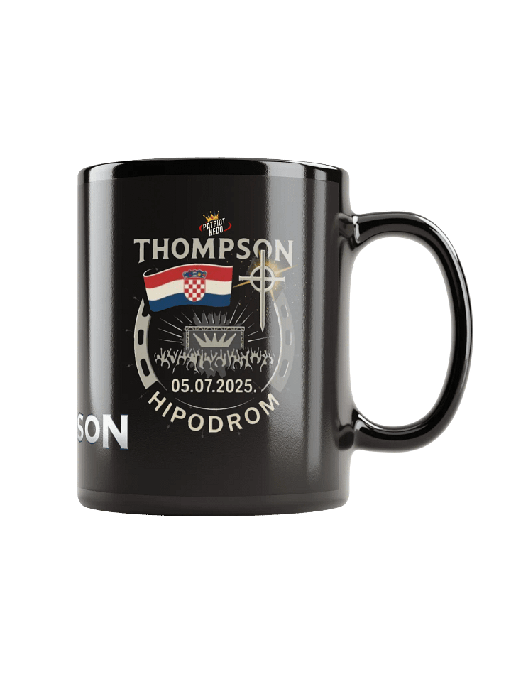 Croatian Pride Black Glossy Mug product image (1)