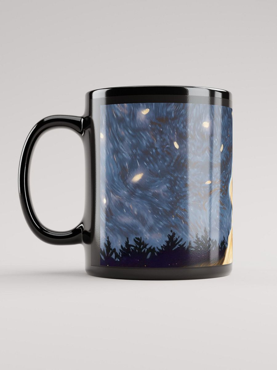 Loyal by the Fire: Black Glossy Mug for Golden Retriever Fans product image (3)