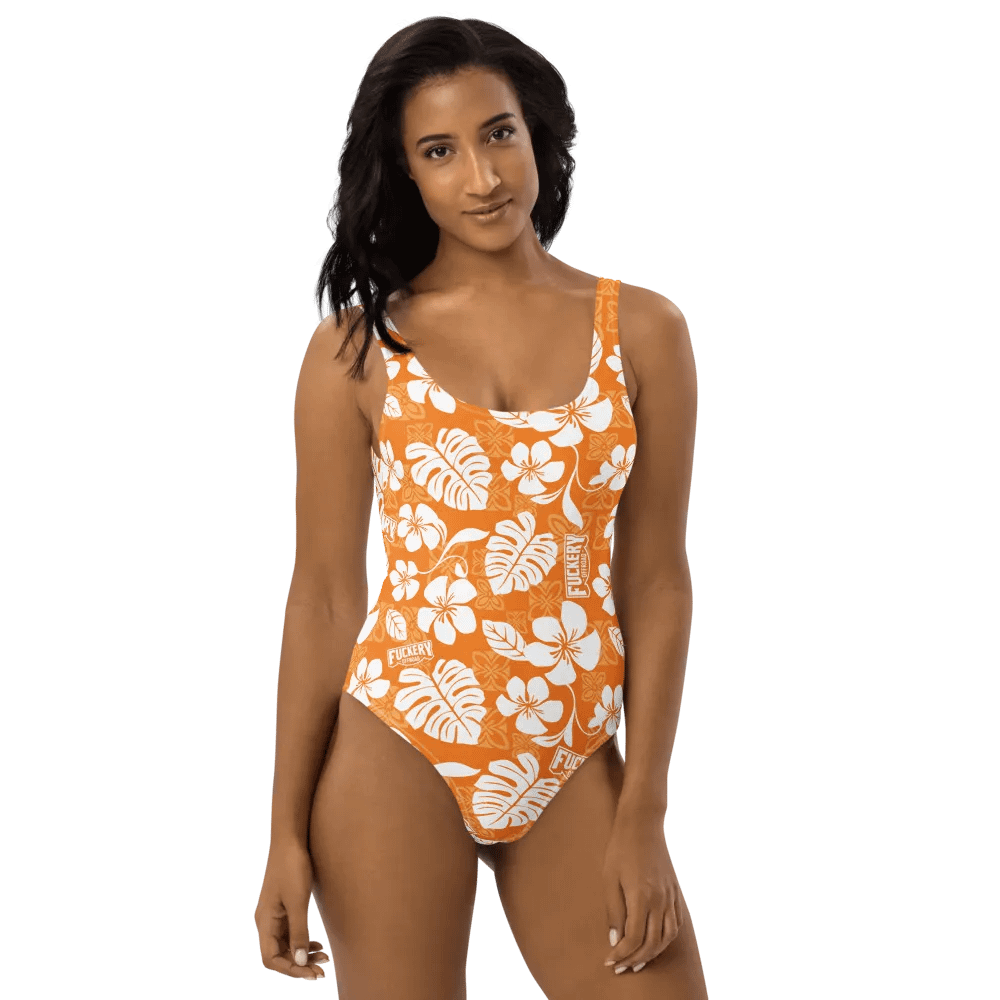 Fuckers Offroad Ladies Hawaiian Swinsuit - Orange product image (1)
