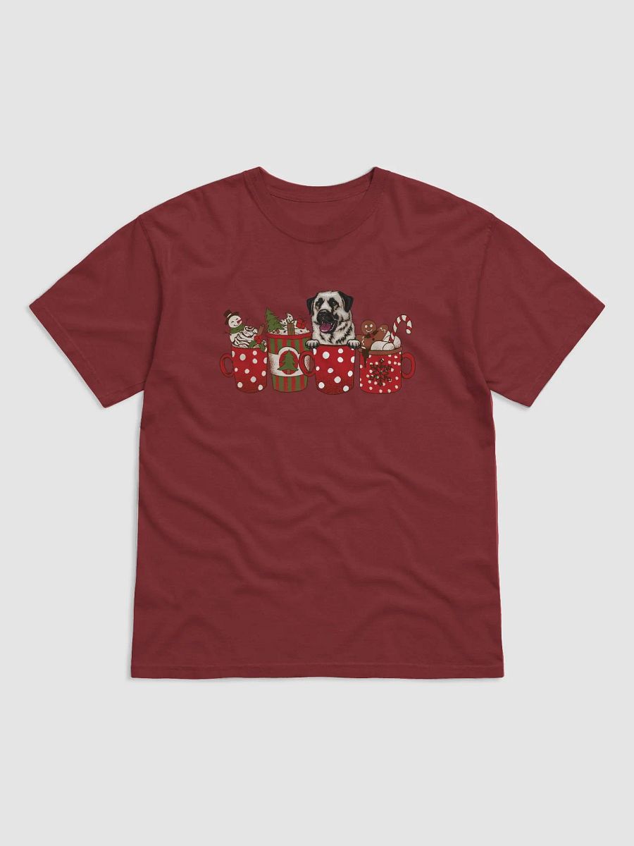 Cute Anatolian Shepherd Dog in a Christmas Cup T-Shirt | Funny Christmas Pup in a Cup product image (4)