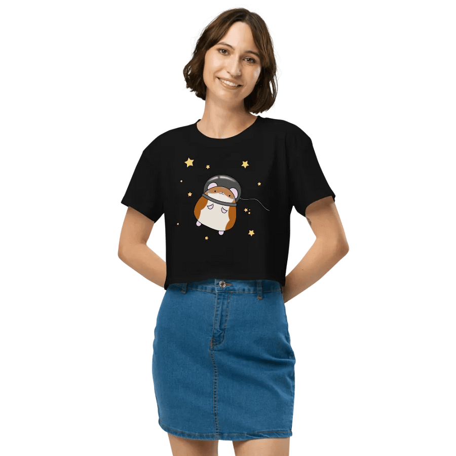 Space Hamster Premium Crop Tee product image (10)