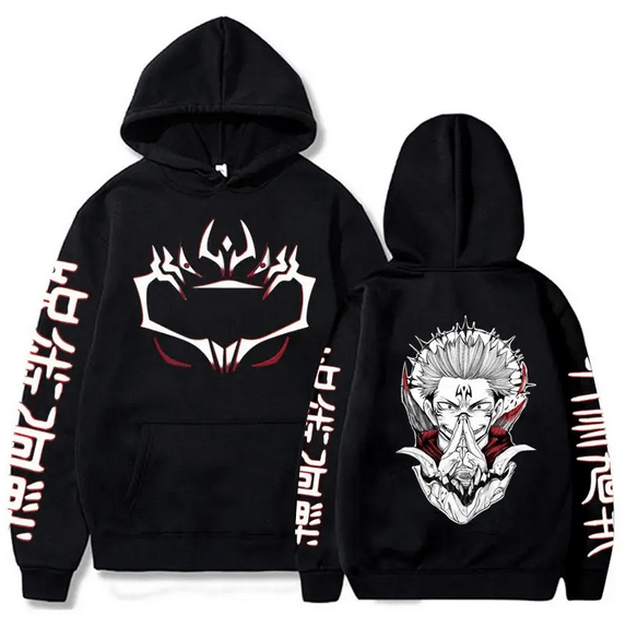 Jujutsu Kaisen Long Sleeve Casual Hoodies Anime Ryomen Sukuna product image (1)