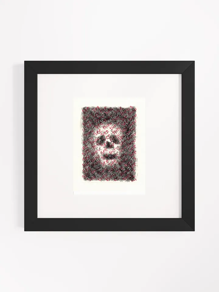 see thru Panel Card Print Framed product image (2)