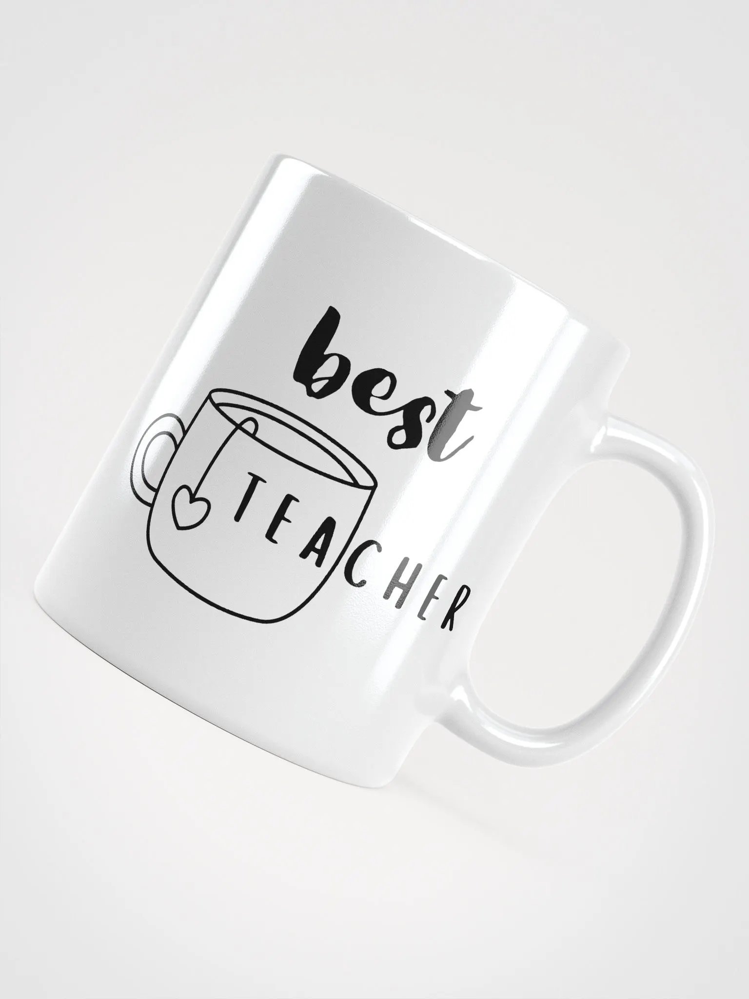 Best Teacher White Glossy Mug product image (4)