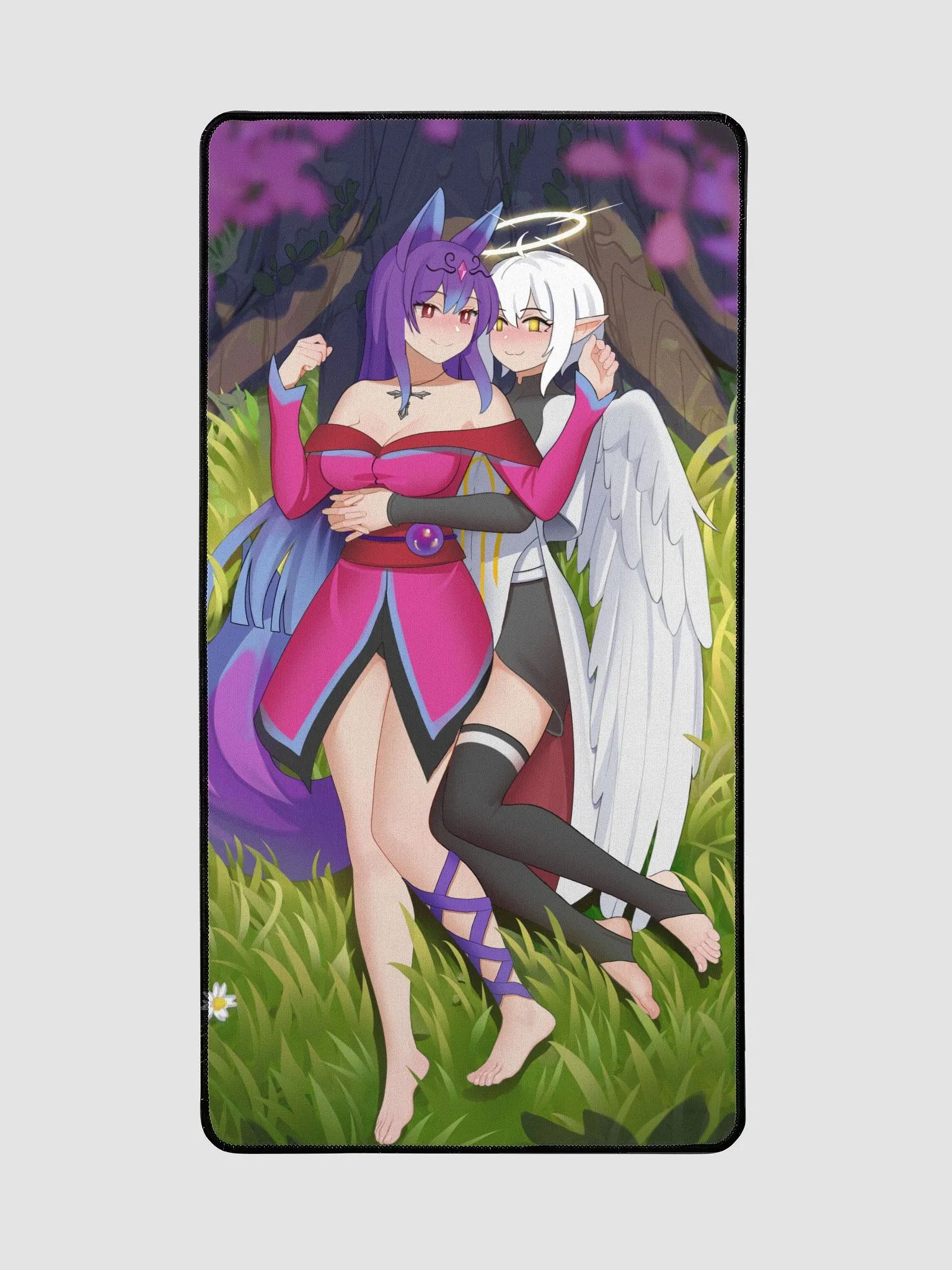 cuddles under the Cherry Blossom mousepad product image (2)