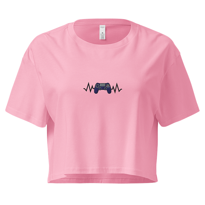 Gamer Pulse PlayStation Embroidered Crop Top product image (1)