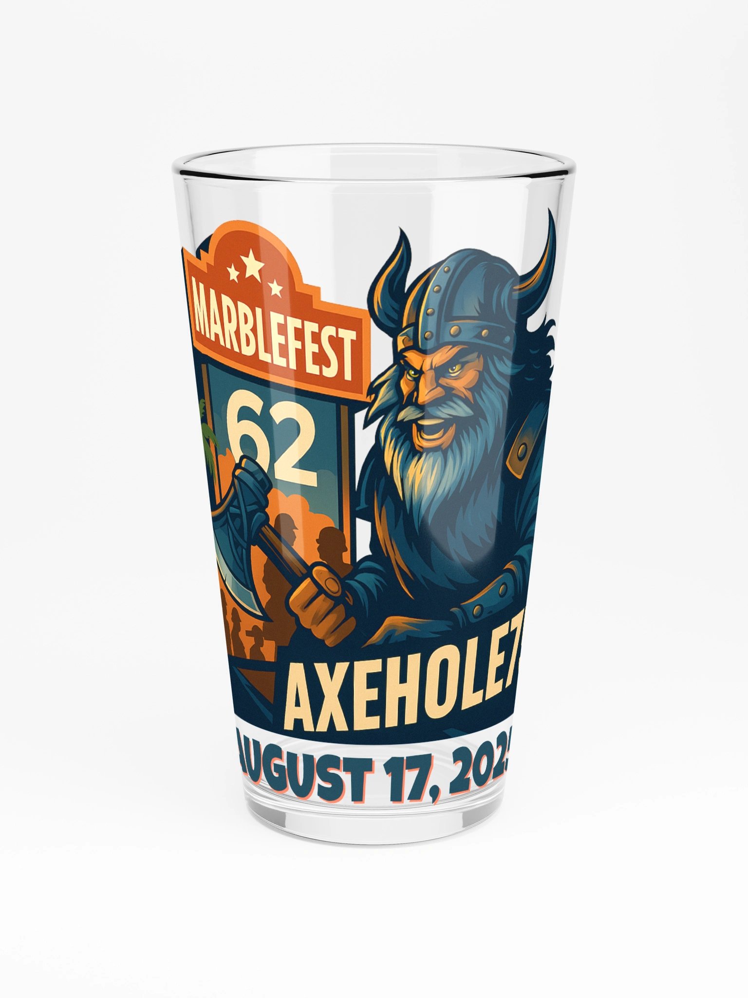 Marblefest62 Axeh0le75 Pint Glass product image (2)