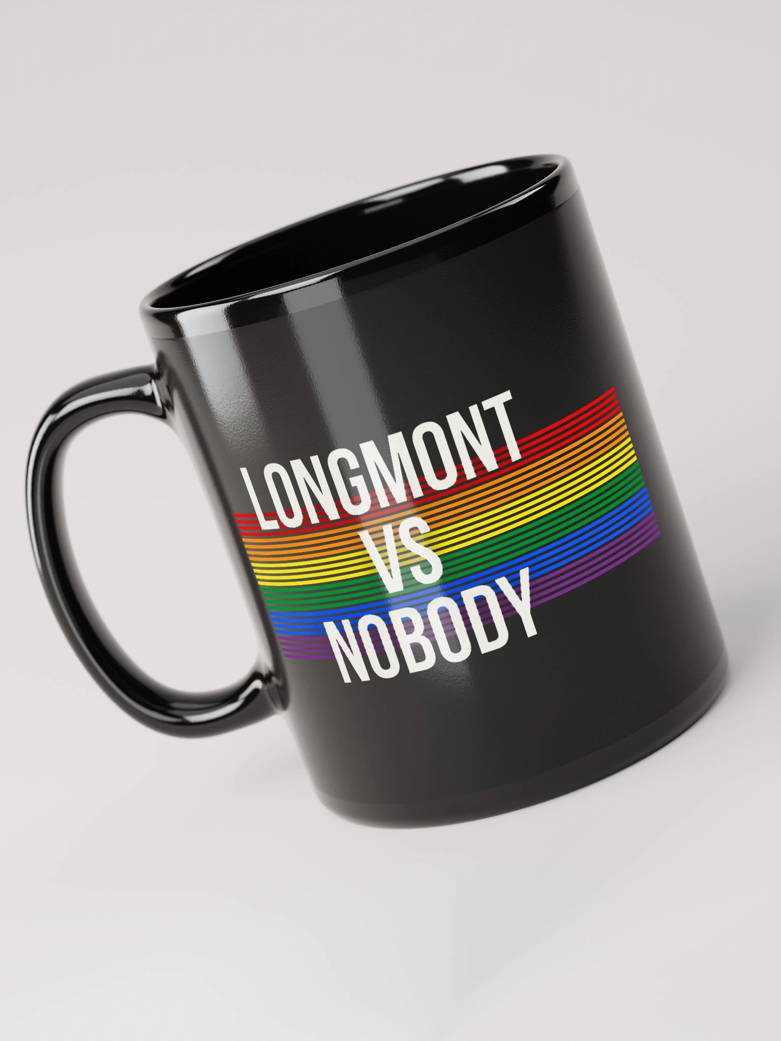 Black and Rainbow. Longmont Vs Nobody: The Mug. product image (1)