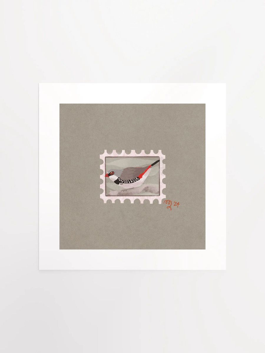 Diamond Firetail Stamp Print – Birbfest 2024 product image (2)