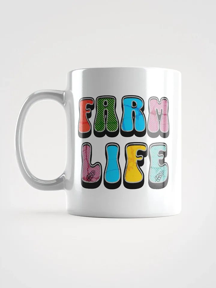 Farm Life Colorful Typography Mug product image (1)