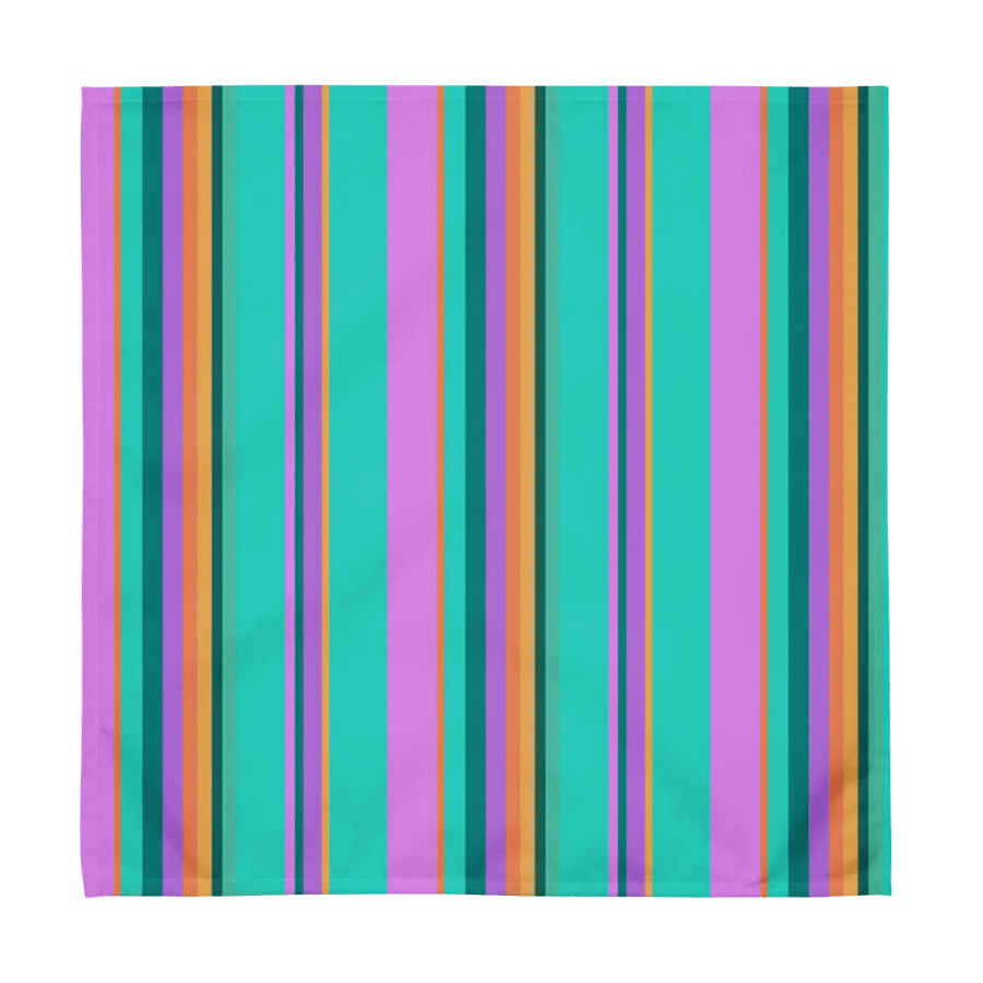 Set of Colorful Striped Party Time! Cloth Napkins product image (5)