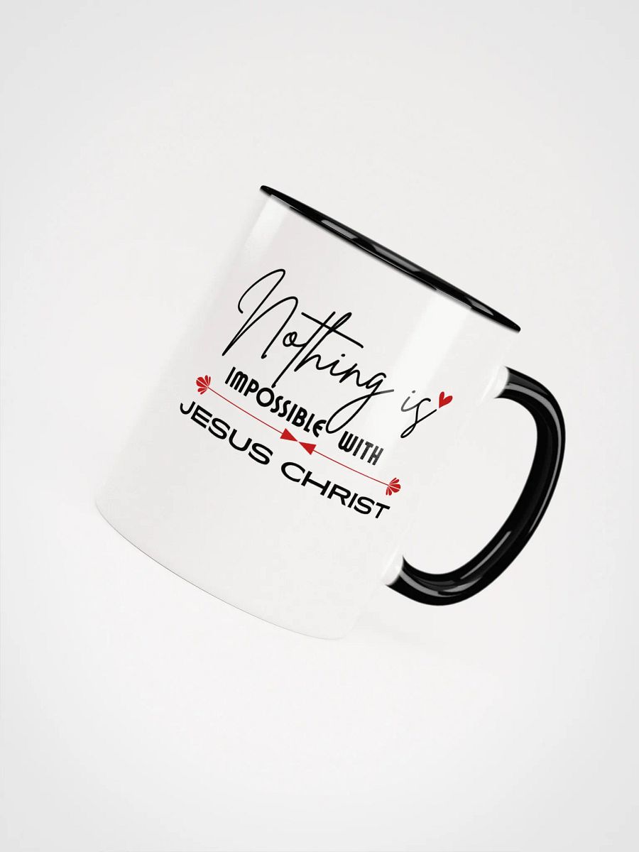 Nothing Is Impossible With Jesus Christ Ceramic Mug product image (2)