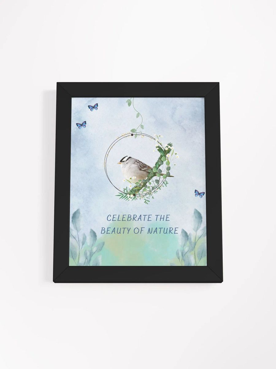 White-Crowned Sparrow Bird Wildlife Photography Wall Art product image (1)