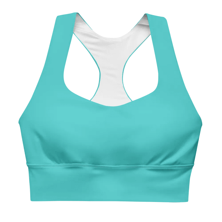 Turquoise Serenity Longline Sports Bra product image (1)