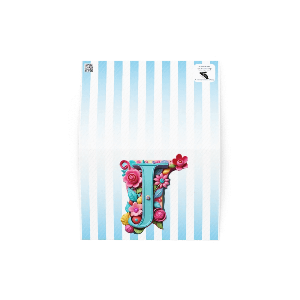 Valentine’s Monogram Letter J(3) Card product image (3)