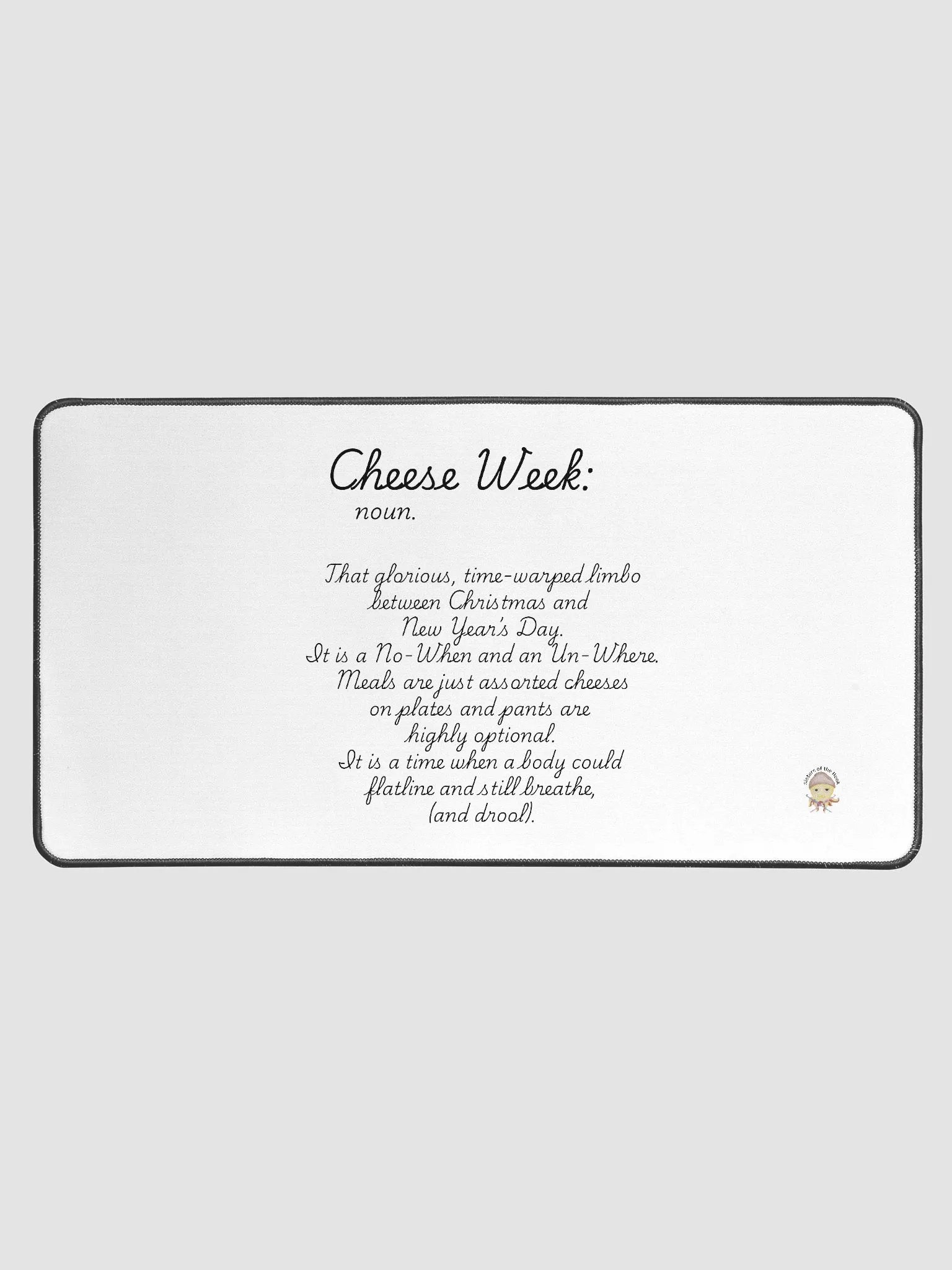 Cheese Week Definition Mat product image (1)
