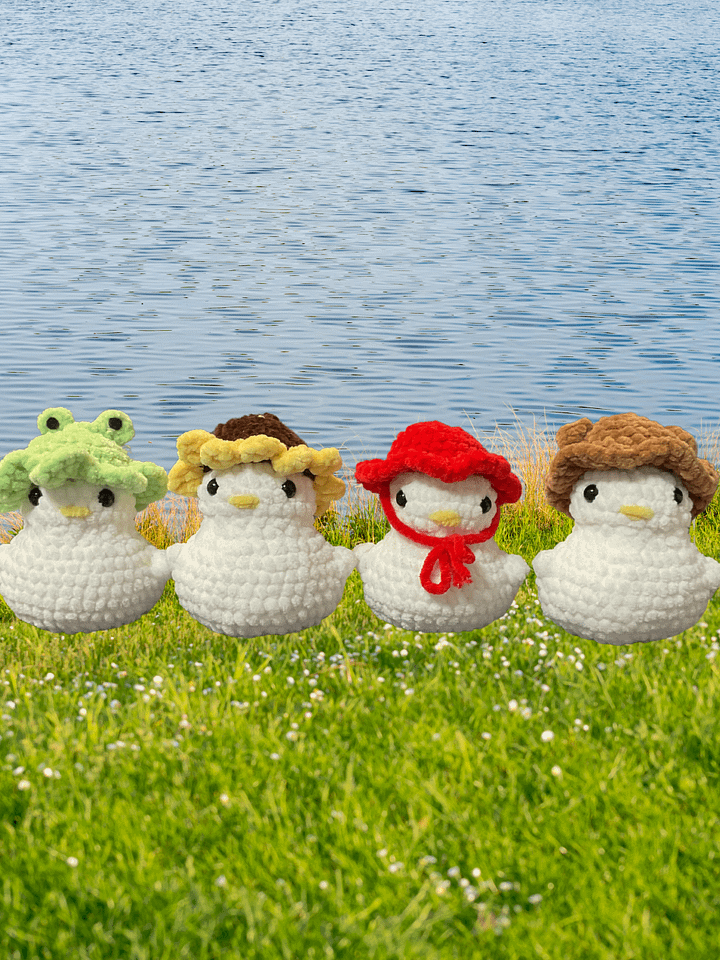 Ducks with Butts wearing hats product image (1)