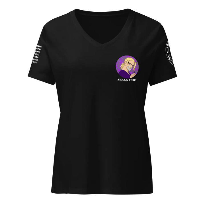 Woah dude V-neck tee black product image (1)