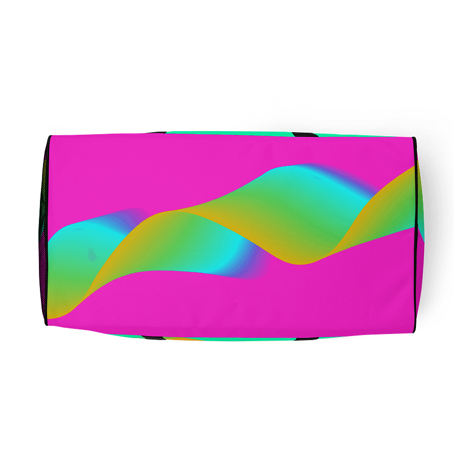 Vibrant Ribbon Waves All-Over Duffle Bag product image (9)