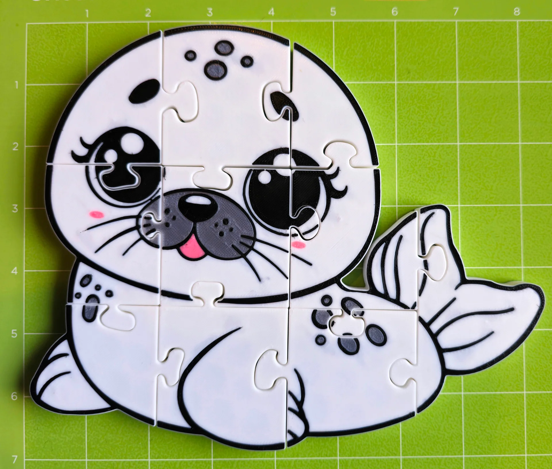 Seal 3D Printed Puzzle – A Splash of Ocean Fun in Every Piece! product image (4)