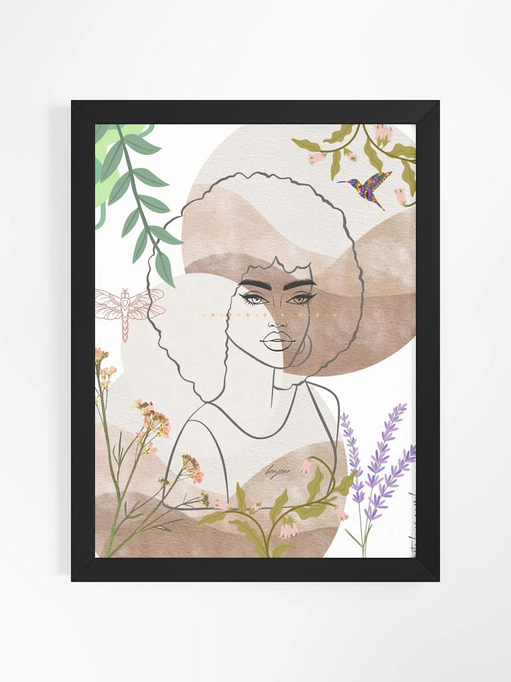 poetry woman - framed design product image (1)