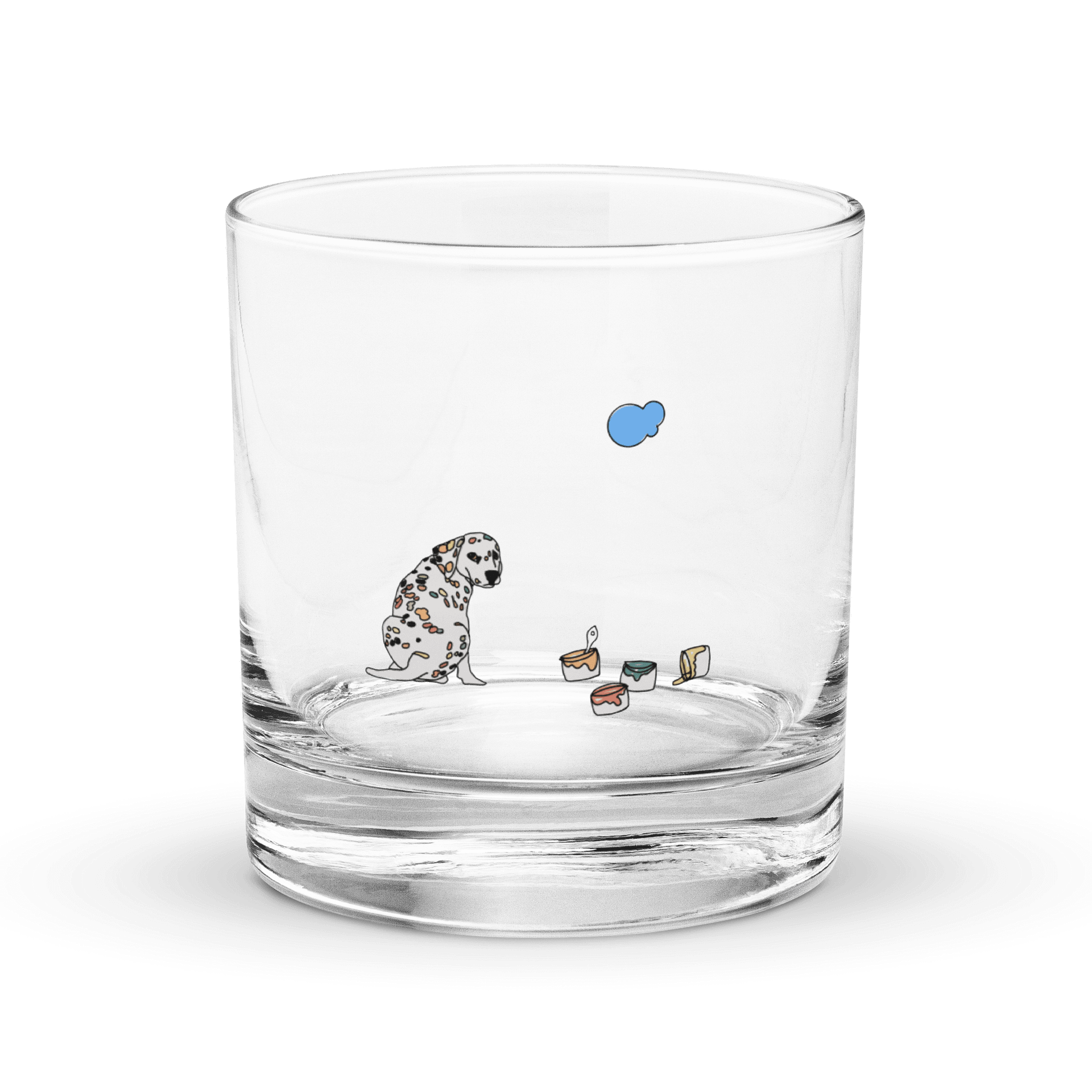 Dalmatian Spotted Rocks Glass product image (1)