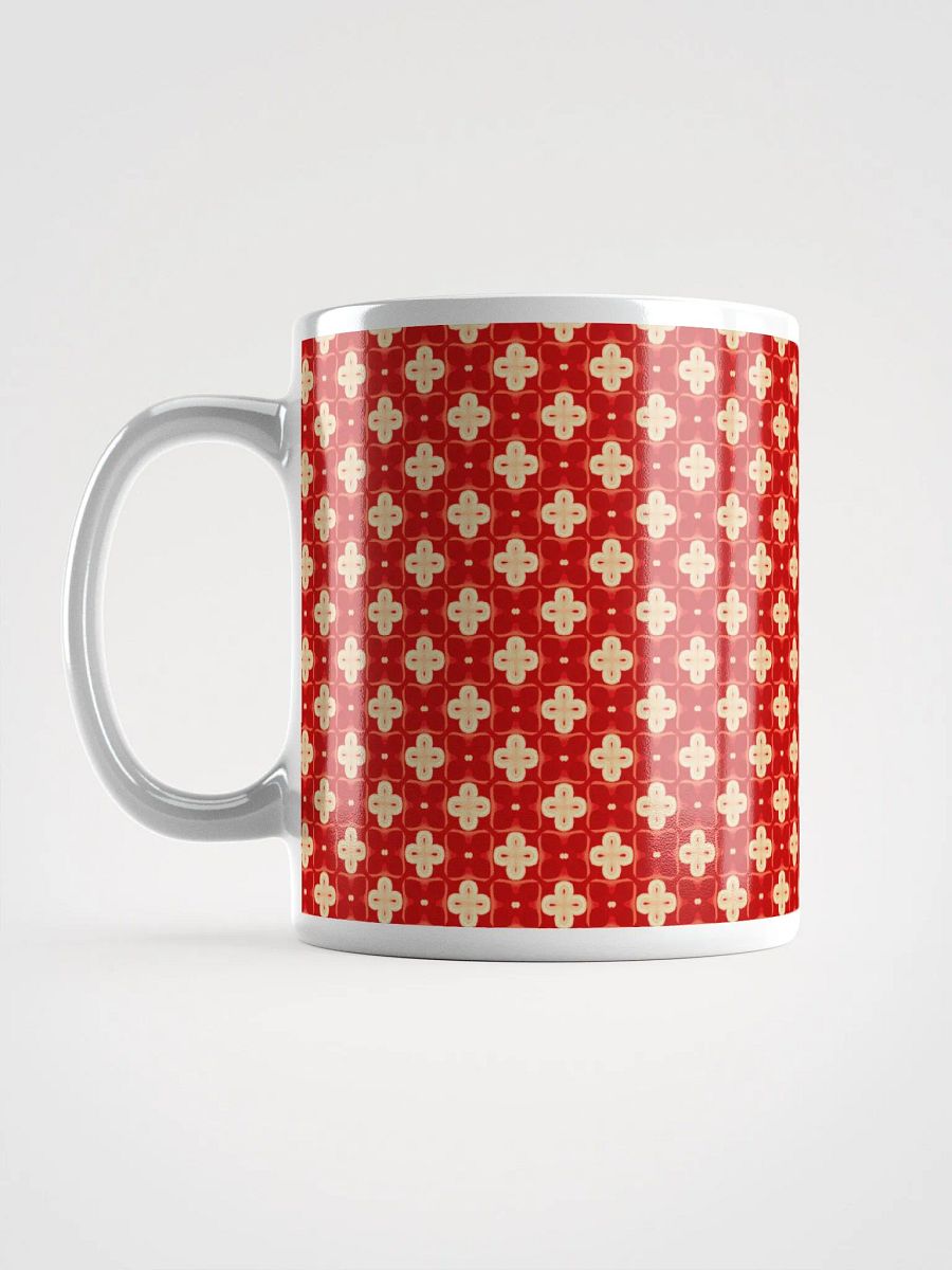 Red & Cream Seamless Patterned Ceramic Mug product image (6)