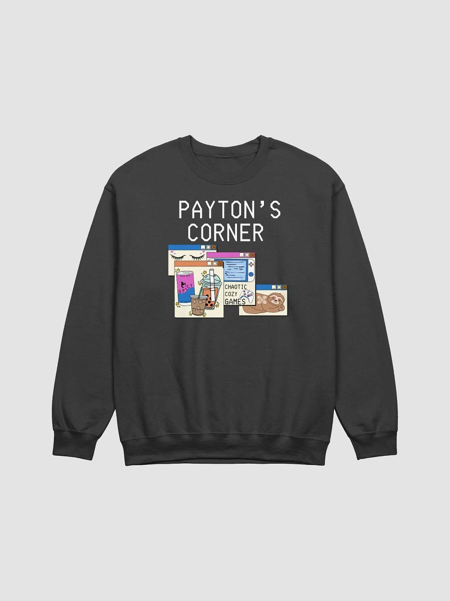 Payton's Virtual Corner Sweatshirt -White Text product image (2)