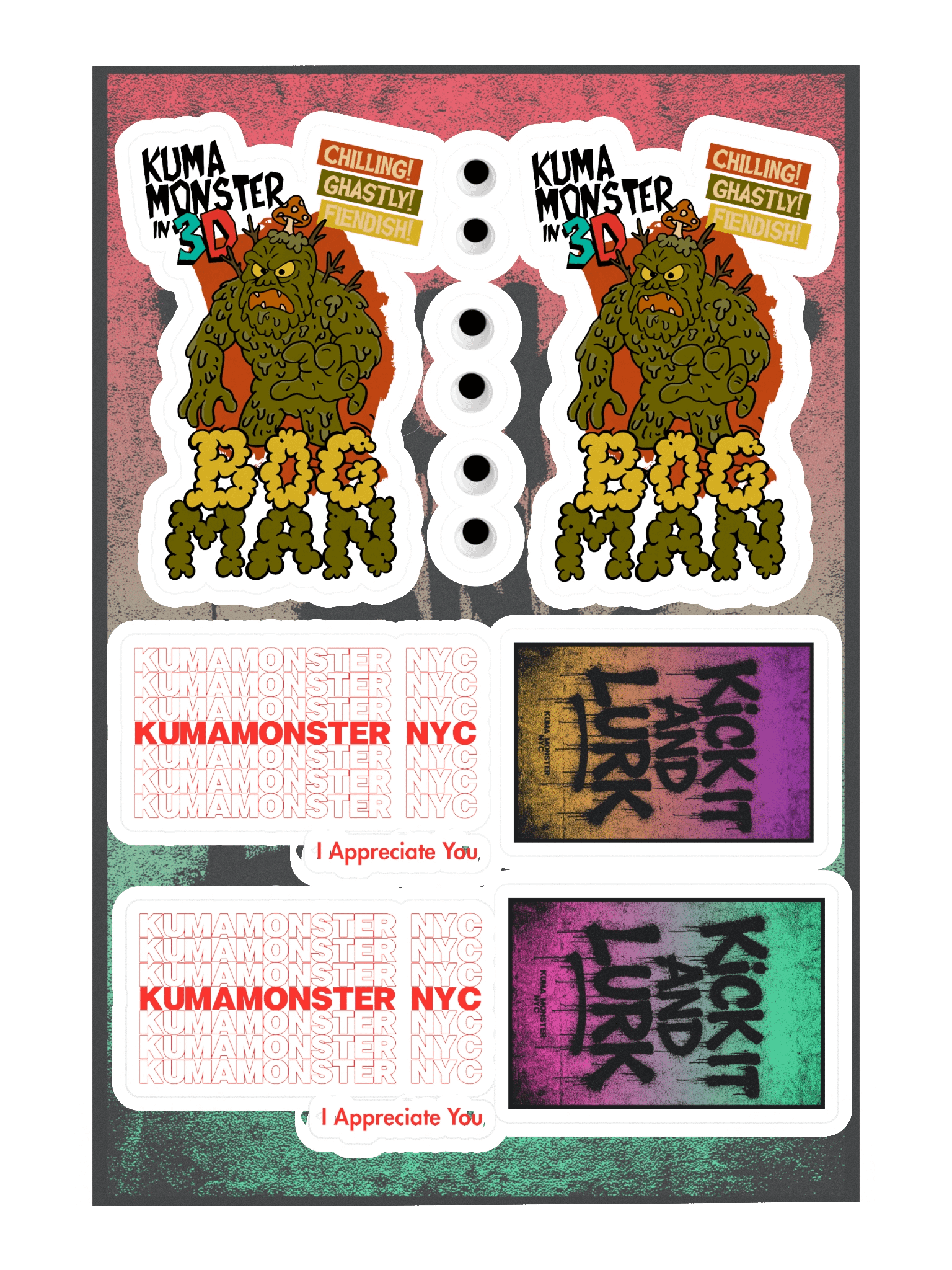 KumaMonster NYC Sticker Sheet product image (3)