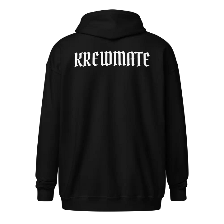 Krewmate Essential Zip Hoodie (White Logo) product image (4)