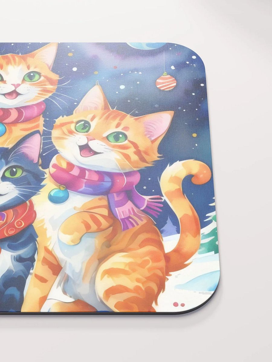 Festive Cats in Scarves Mouse Pad product image (6)