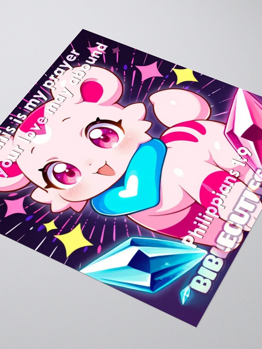 Bible Cuties Eliza - And this is my prayer that your love may abound Sticker product image (5)
