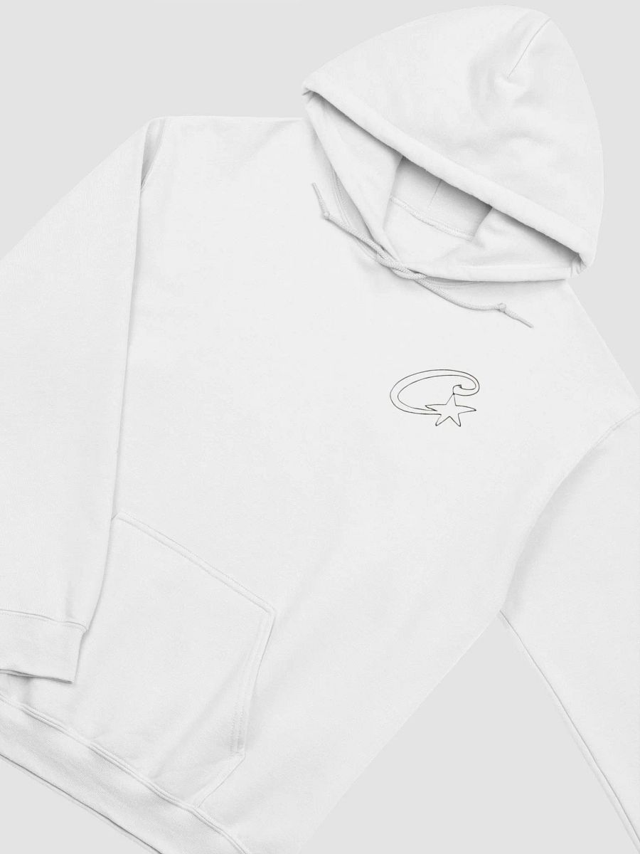 Corteiz Satin C Star Appliqué Hoodie Off White product image (2)