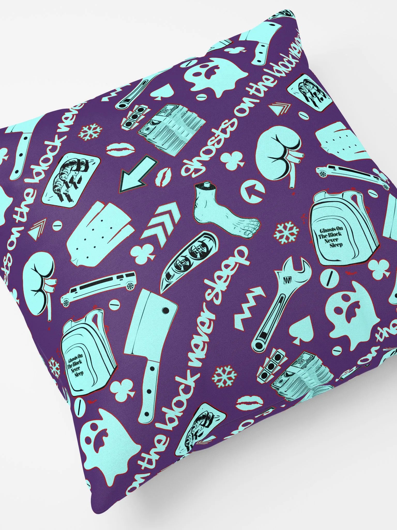 A8M - Ghosts On The Block Never Sleep Shorty Pillow (Iced January) product image (4)