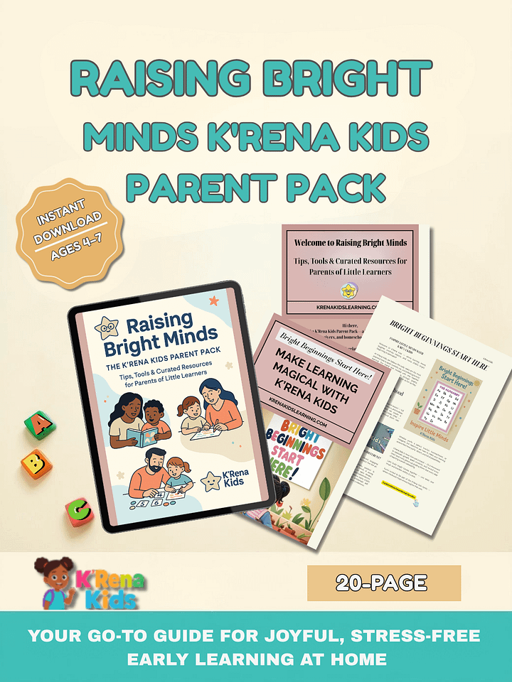 Raising Bright Minds: The K'Rena Kids Parent Pack product image (1)