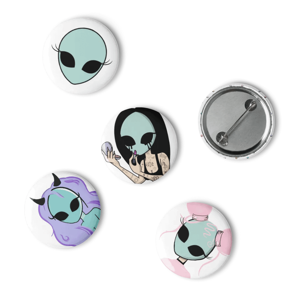 5 Alien Pin Badges product image (4)