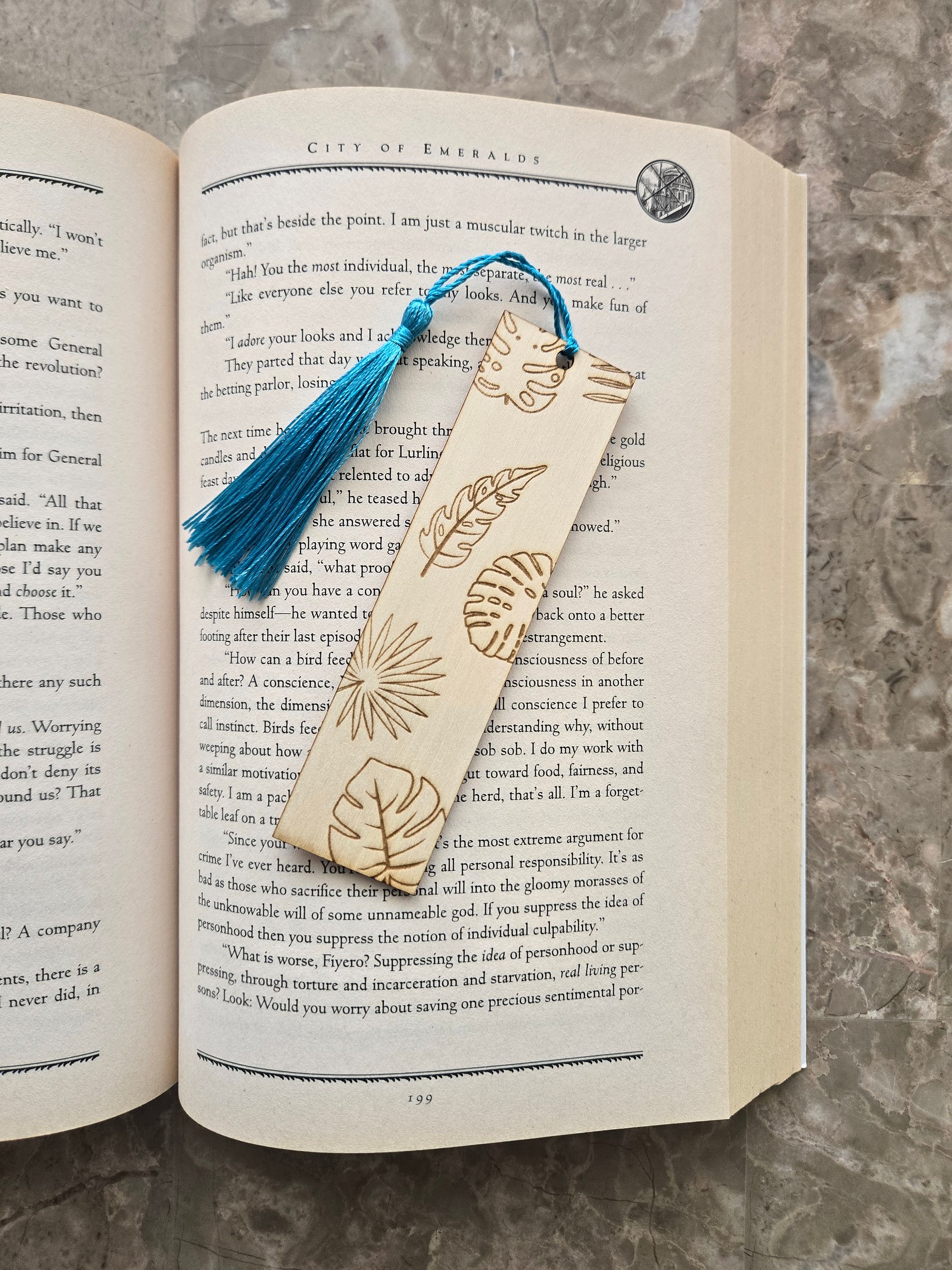 Wooden Bookmark - Leaves product image (2)