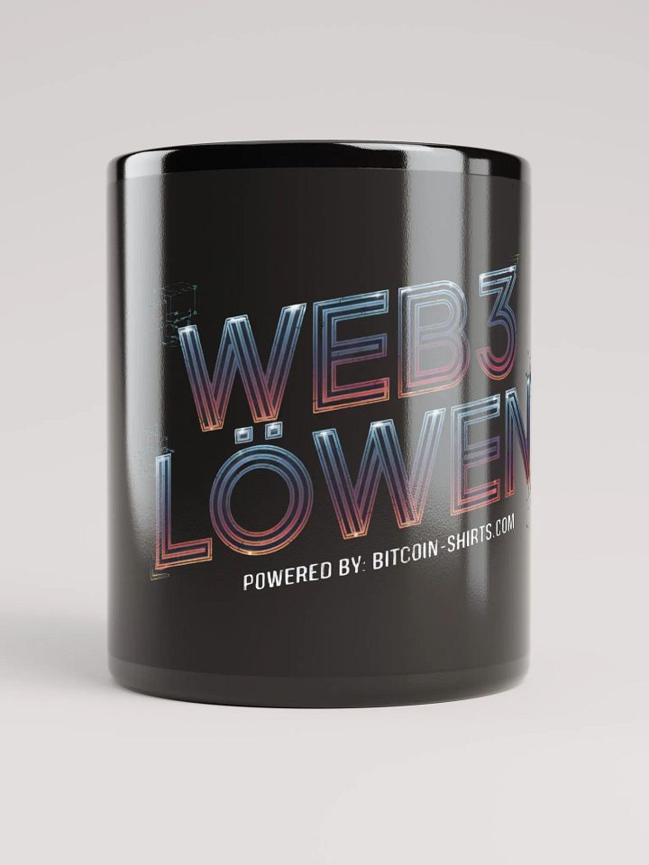 Web3 Löwen - Black Glossy Mug product image (1)
