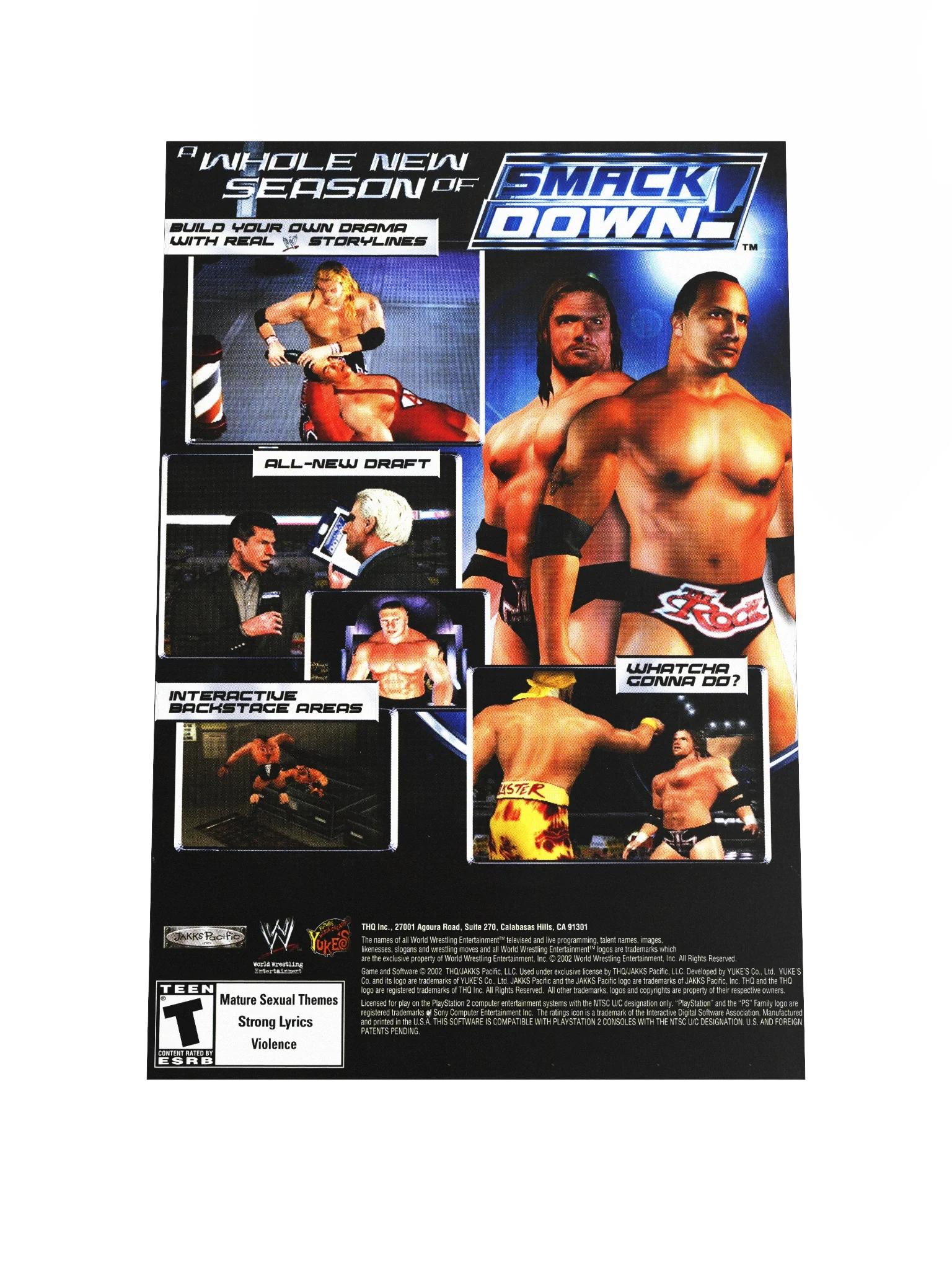 SmackDown! Shut Your Mouth (PS2) - Promotional Poster/Flyer product image (1)