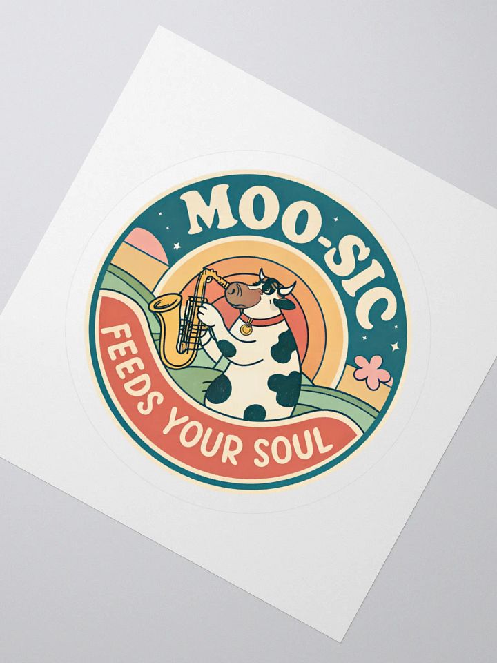Moo-sical Cow Kiss Cut Stickers product image (6)