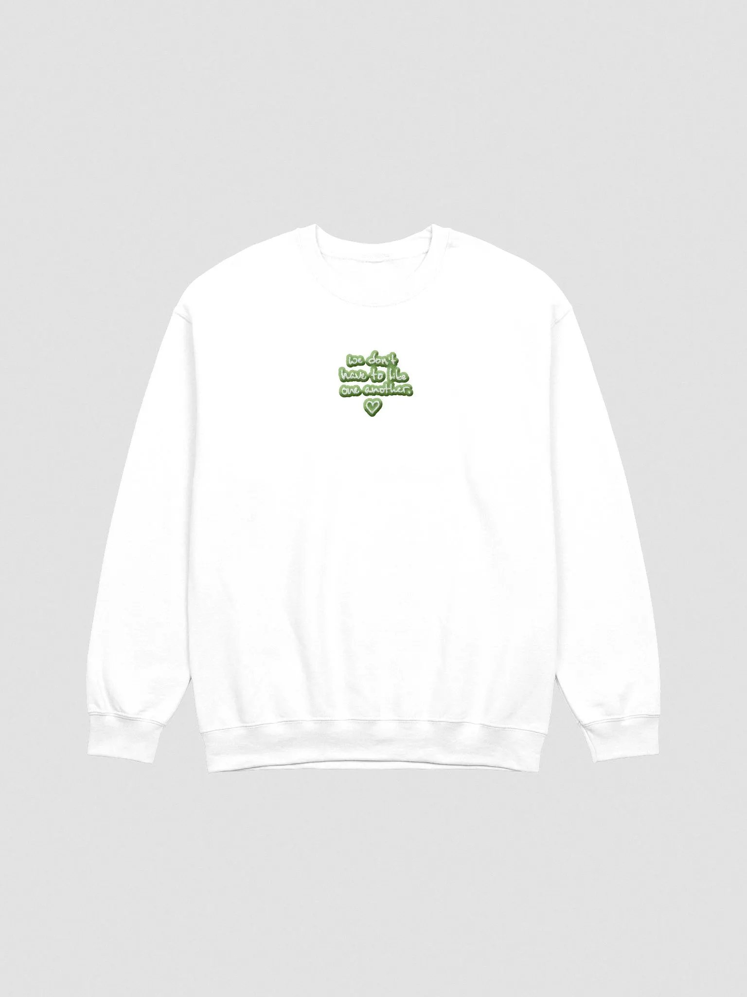 ONE ANOTHER (light green bubble design 2) embroidered crewneck product image (2)