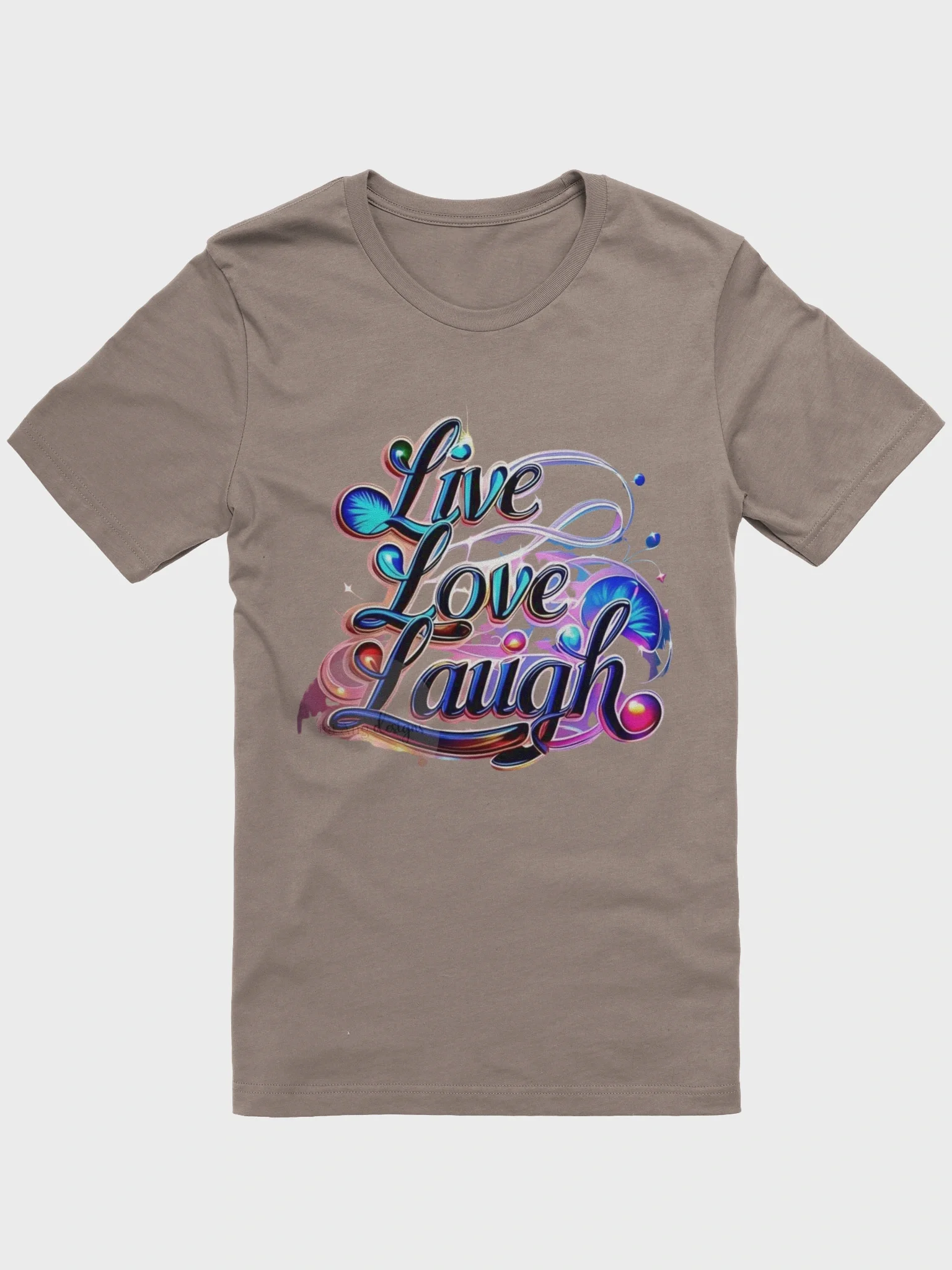 Vibrant Floral Live Love Laugh T-Shirt product image (30)