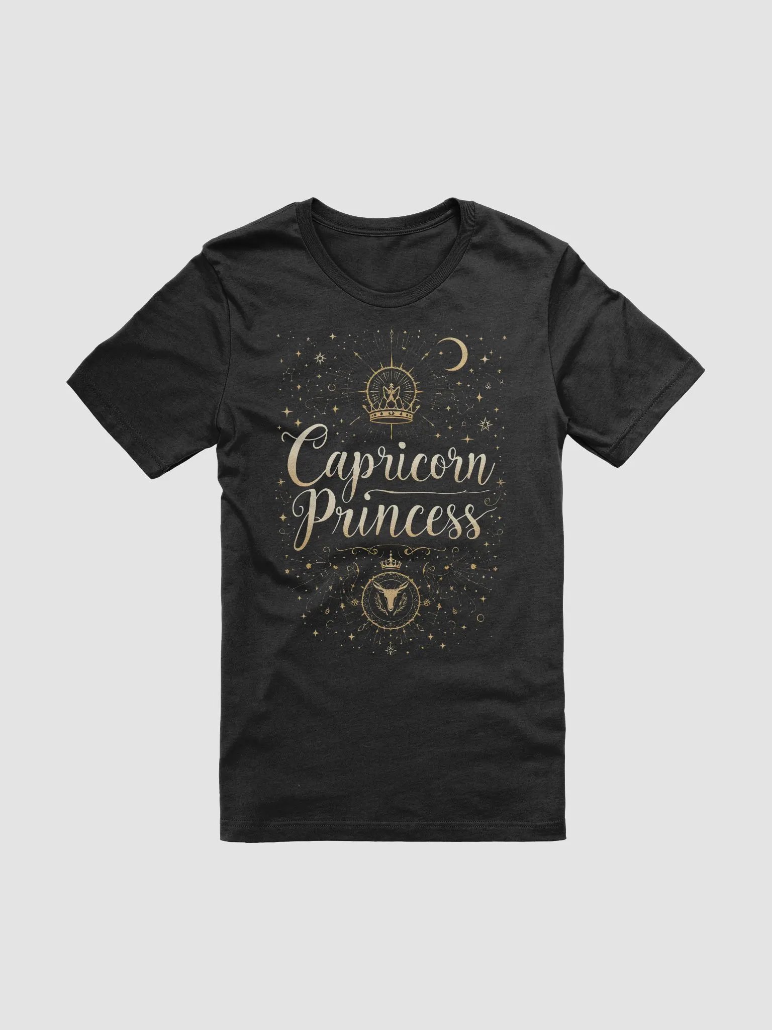 Capricorn Princess Crowned T-Shirt product image (1)